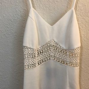 Rise of Dawn white midi dress with cut outs